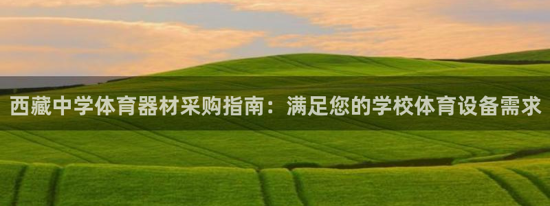 极悦官网首页登录入口网站：西藏中学体育器材采购指南：