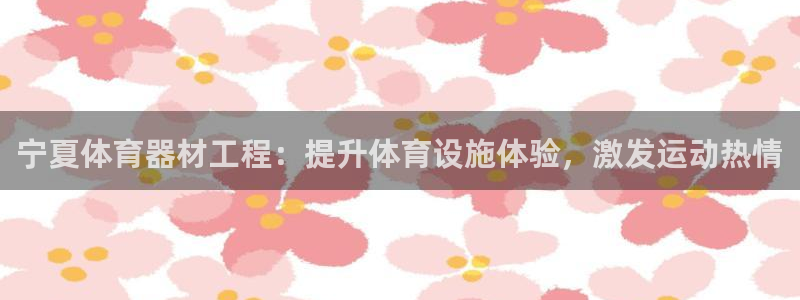 极悦平台注册登录入口：宁夏体育器材工程：提升体育设施