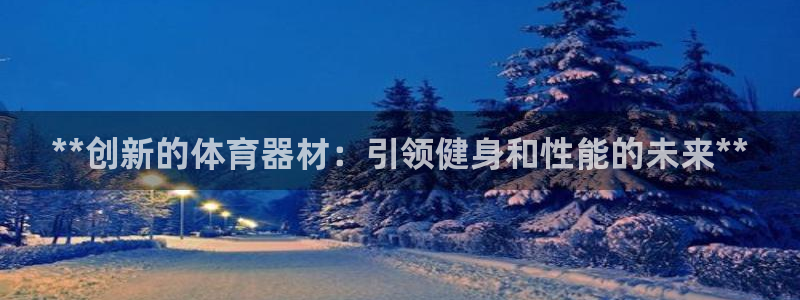 极悦平台注册流程：**创新的体育器材：引领健身和性能