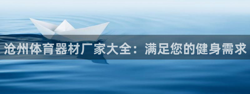 极悦平台官网登录：沧州体育器材厂家大全：满足您的健身