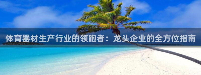 极悦平台代理怎么做的：体育器材生产行业的领跑者：龙头