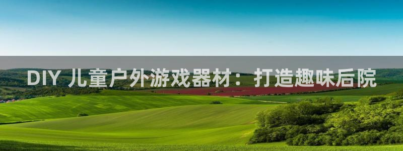 极悦平台是什么公司：DIY 儿童户外游戏器材：打造趣