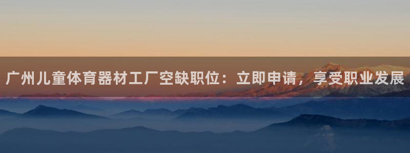 极悦平台注册失败如何解决问题：广州儿童体育器材工厂空